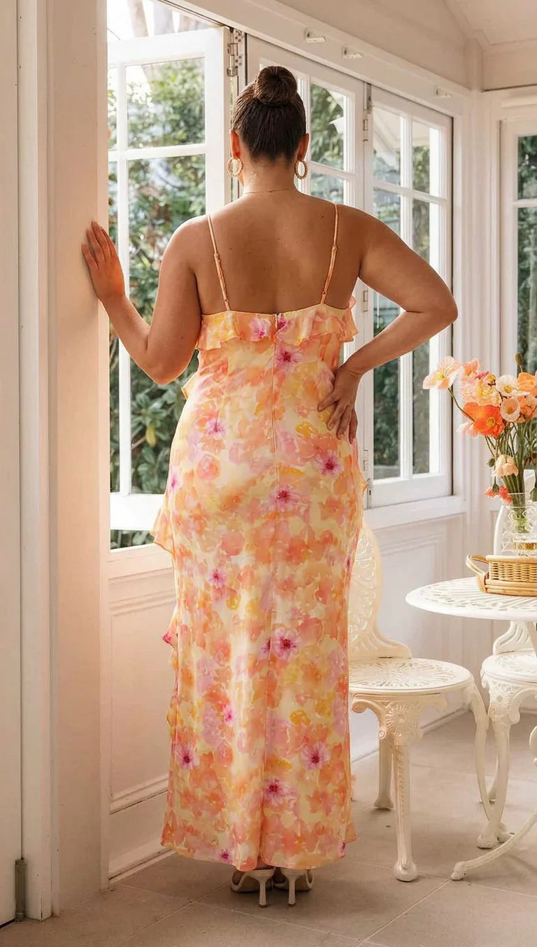 Jackelyn Watercolor Maxi Dress