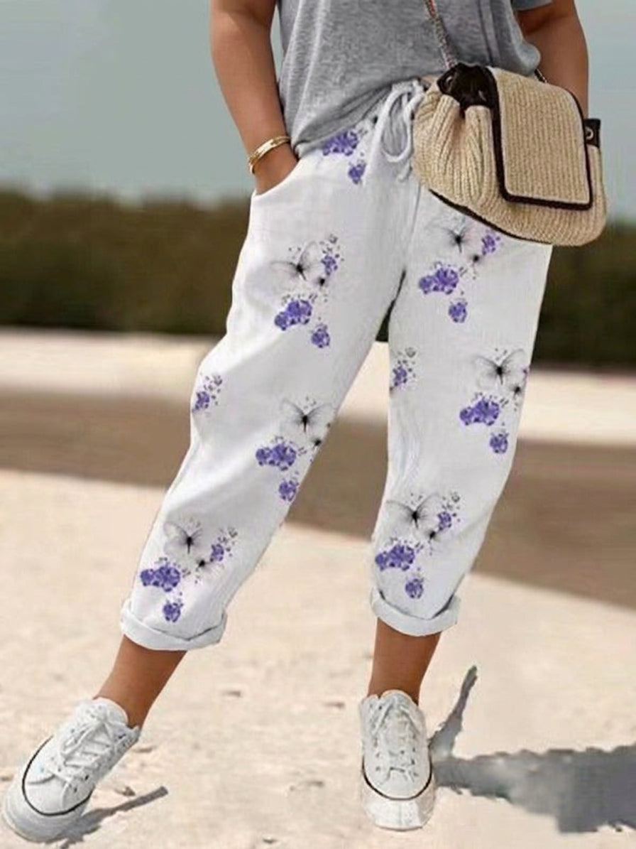Lavendora Floral Relaxed Pants