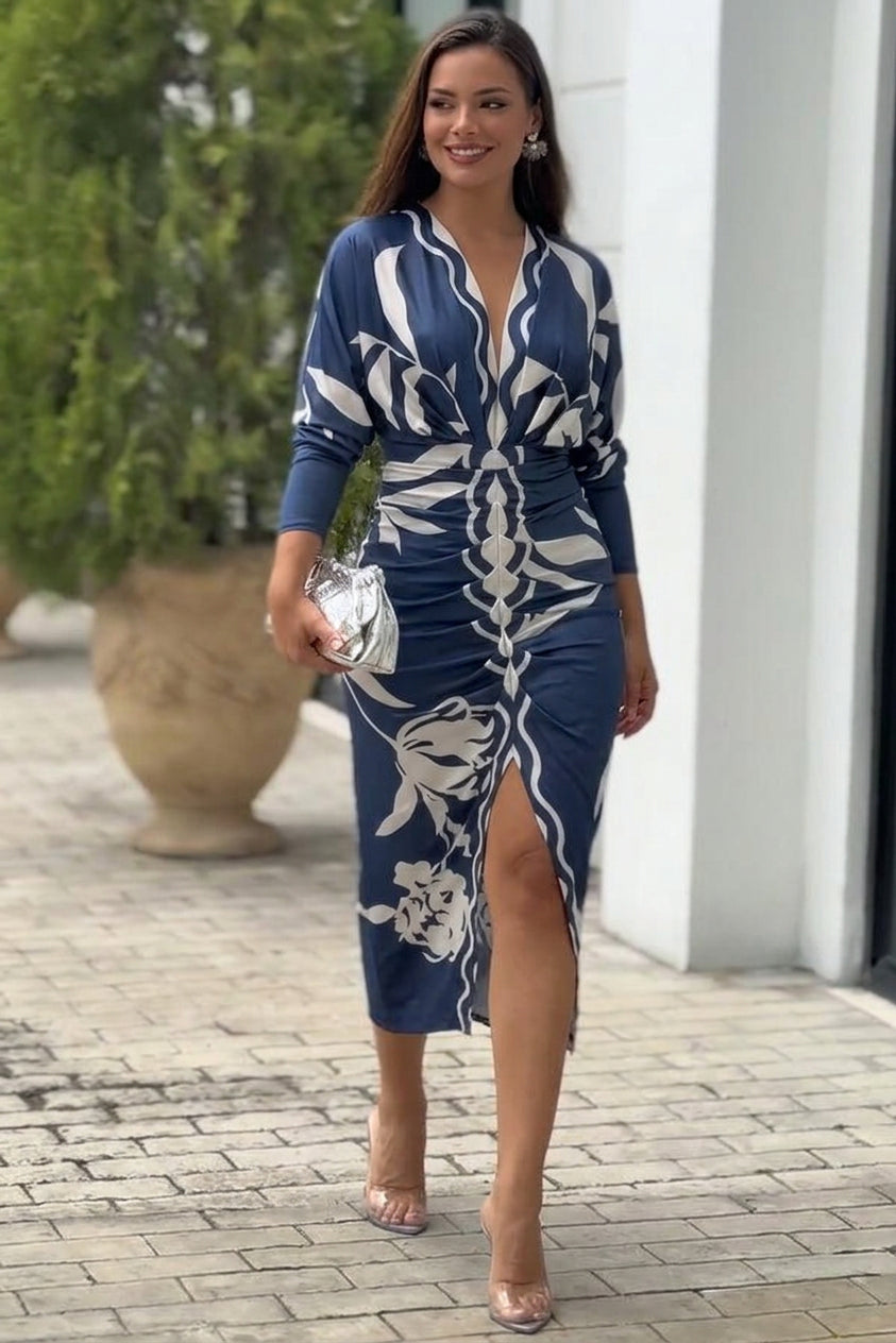 Eva Dolman Sleeve Midi Dress