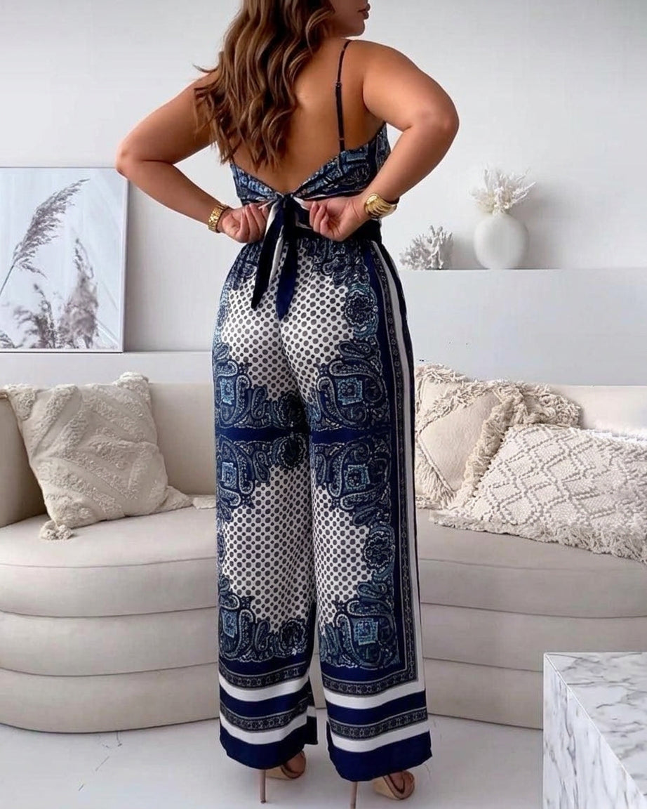 Helen Lace-Up Vest Set