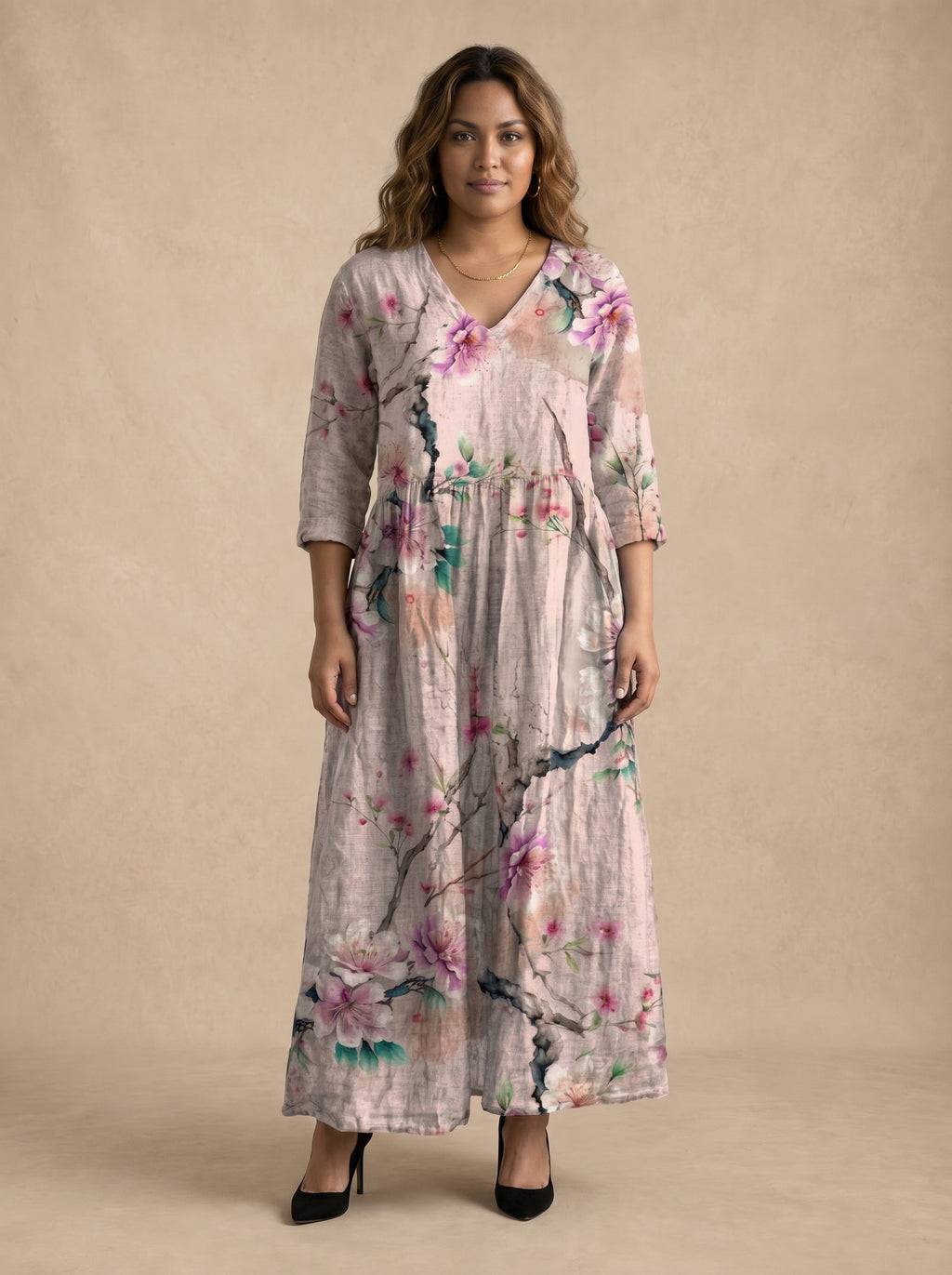 Sakurielle Blossom Maxi Dress