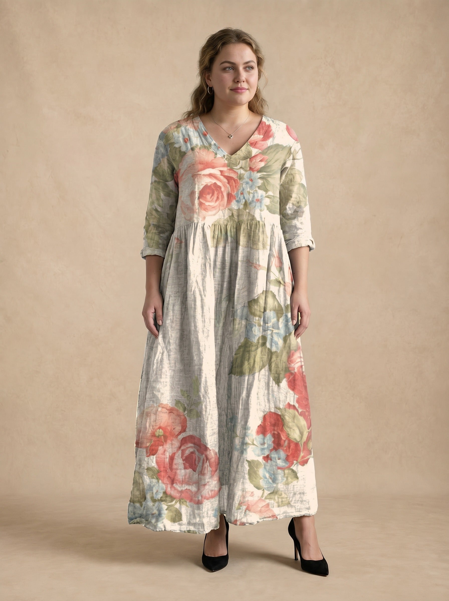 Elowen Blush Rose Maxi Dress