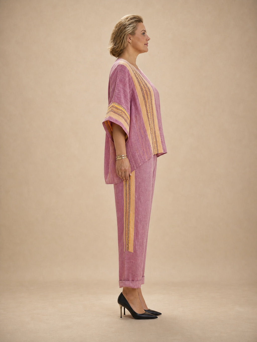 Daisy Boho Striped Set