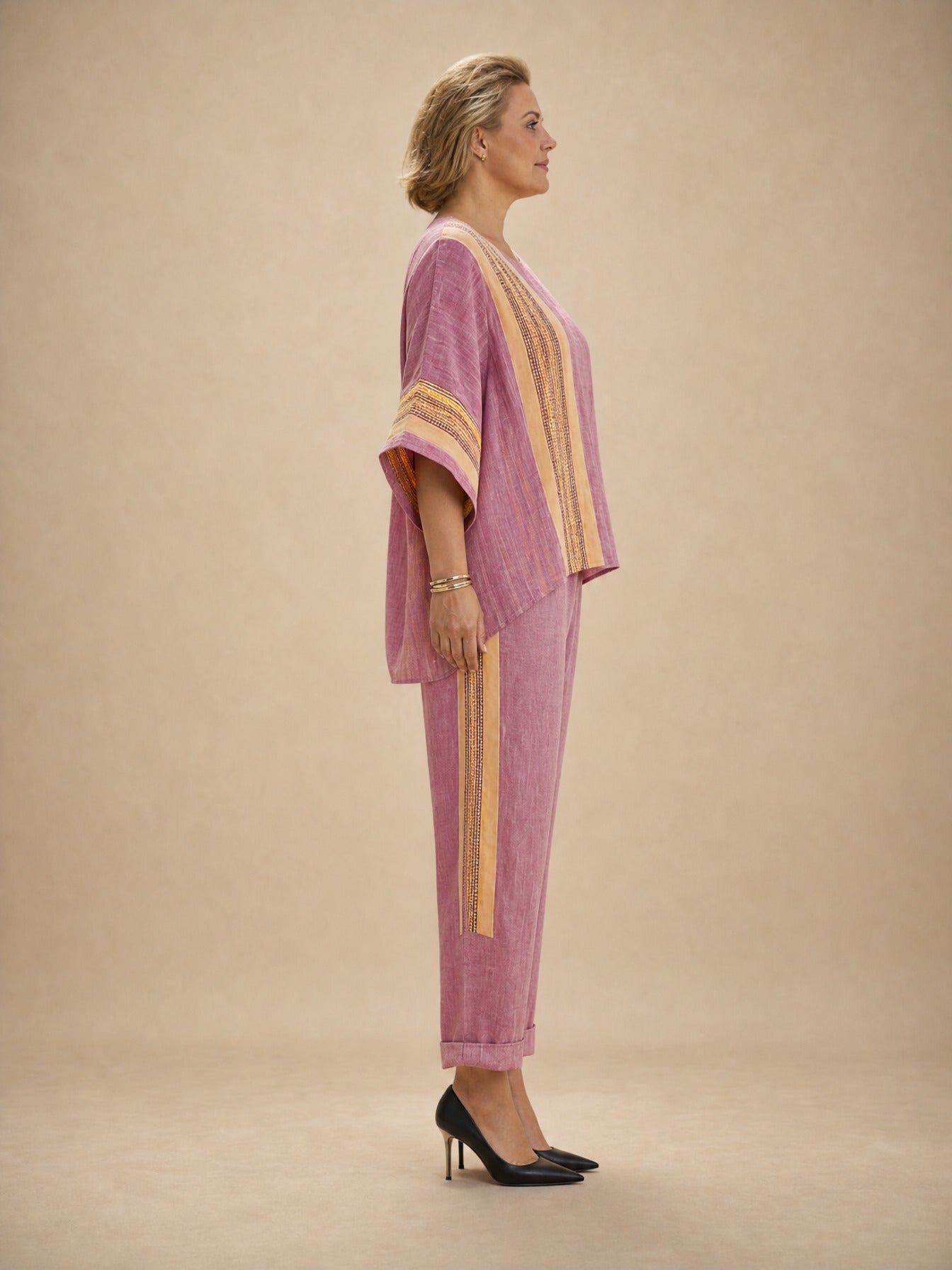 Daisy Boho Striped Set