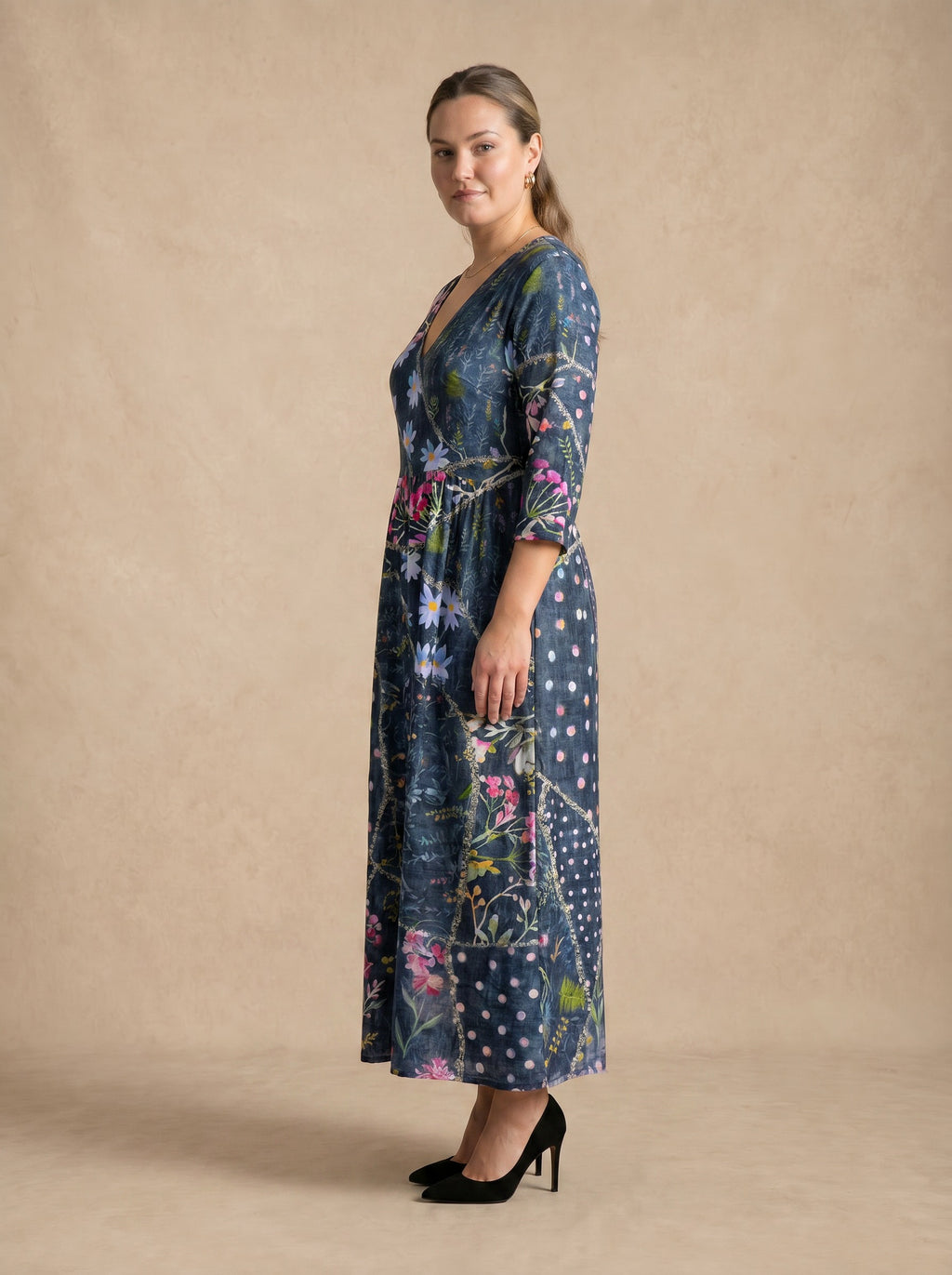 Celestine Floral Patchwork Maxi Dress