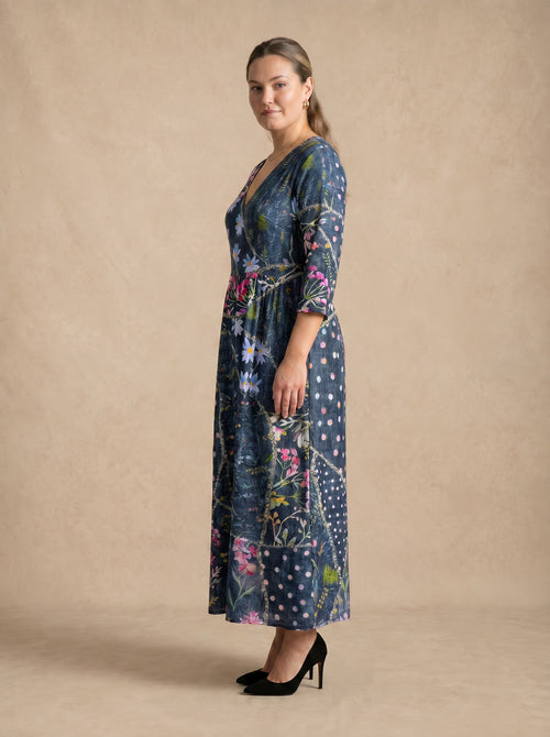 Celestine Floral Patchwork Maxi Dress