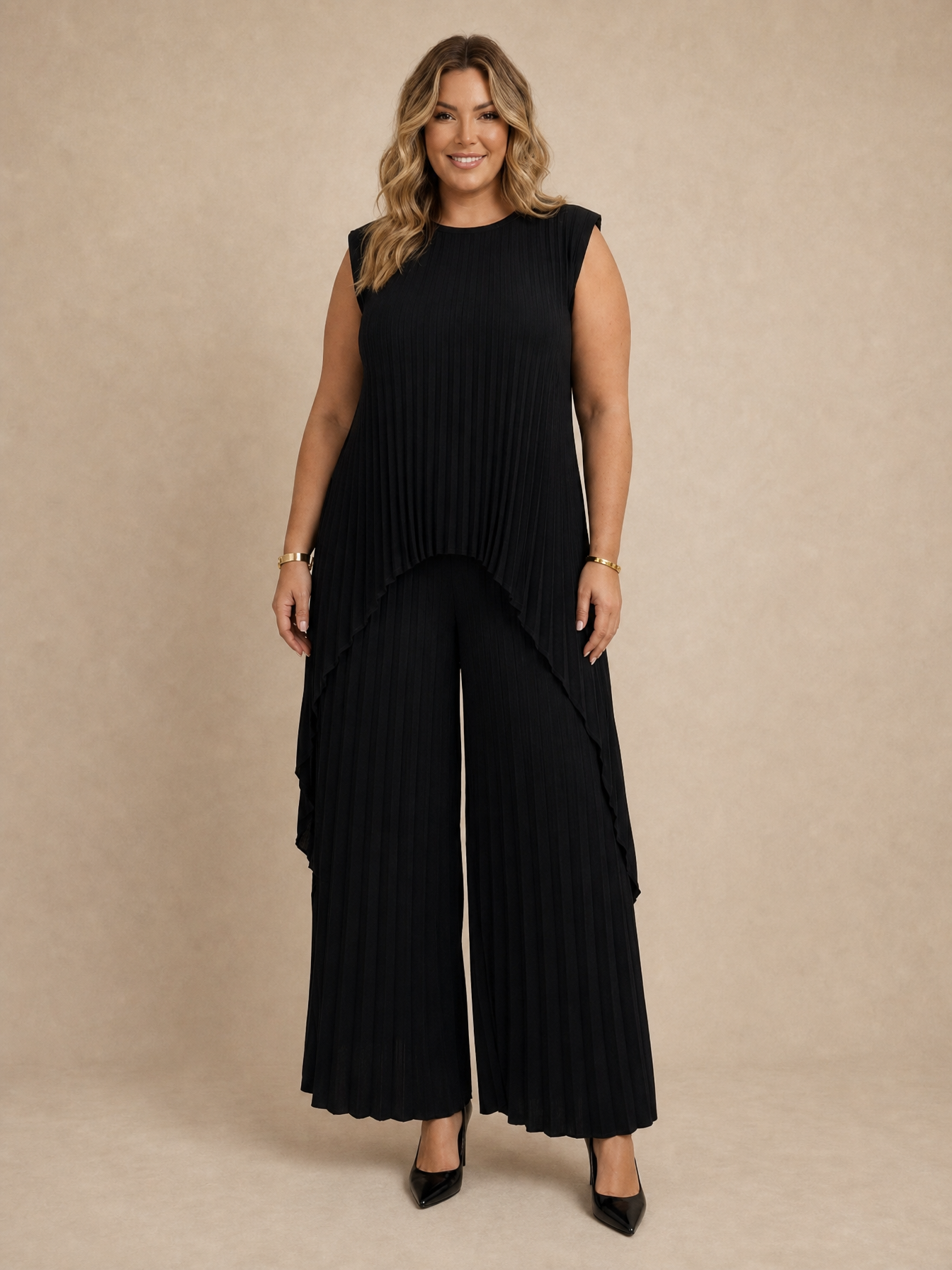 Halina Pleated Set