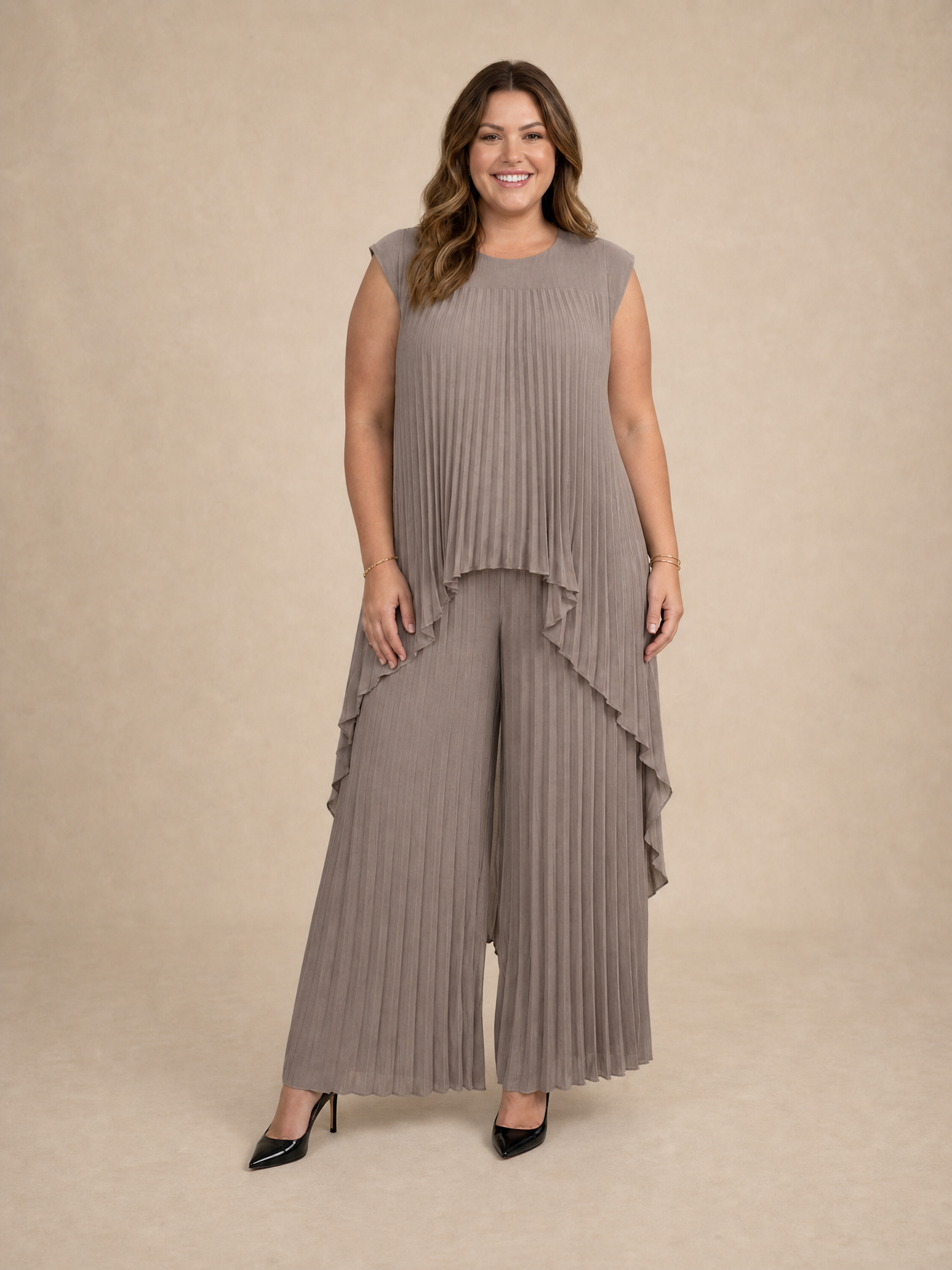 Halina Pleated Set