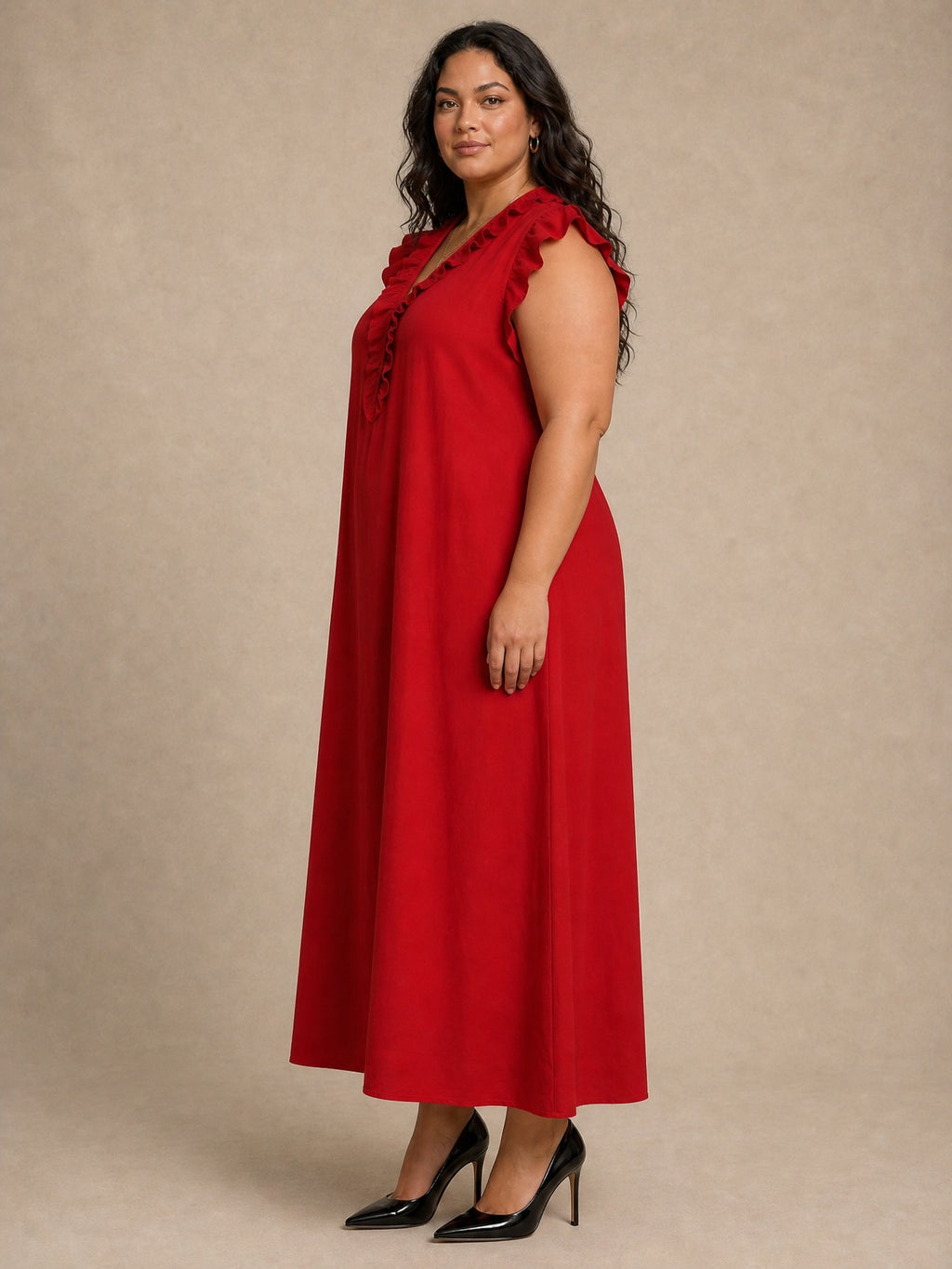 Sienna Ruffle Maxi Dress