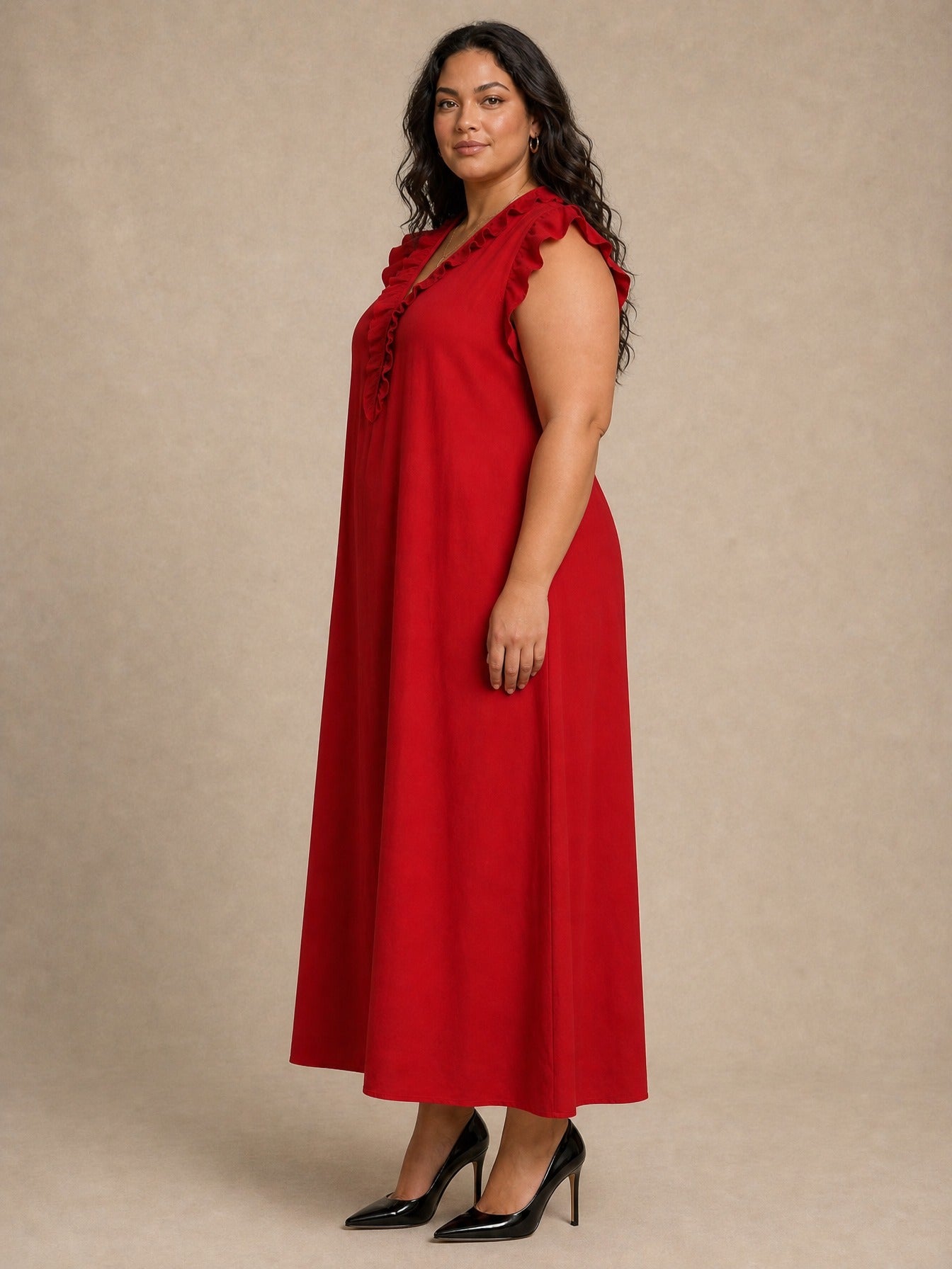 Sienna Ruffle Maxi Dress