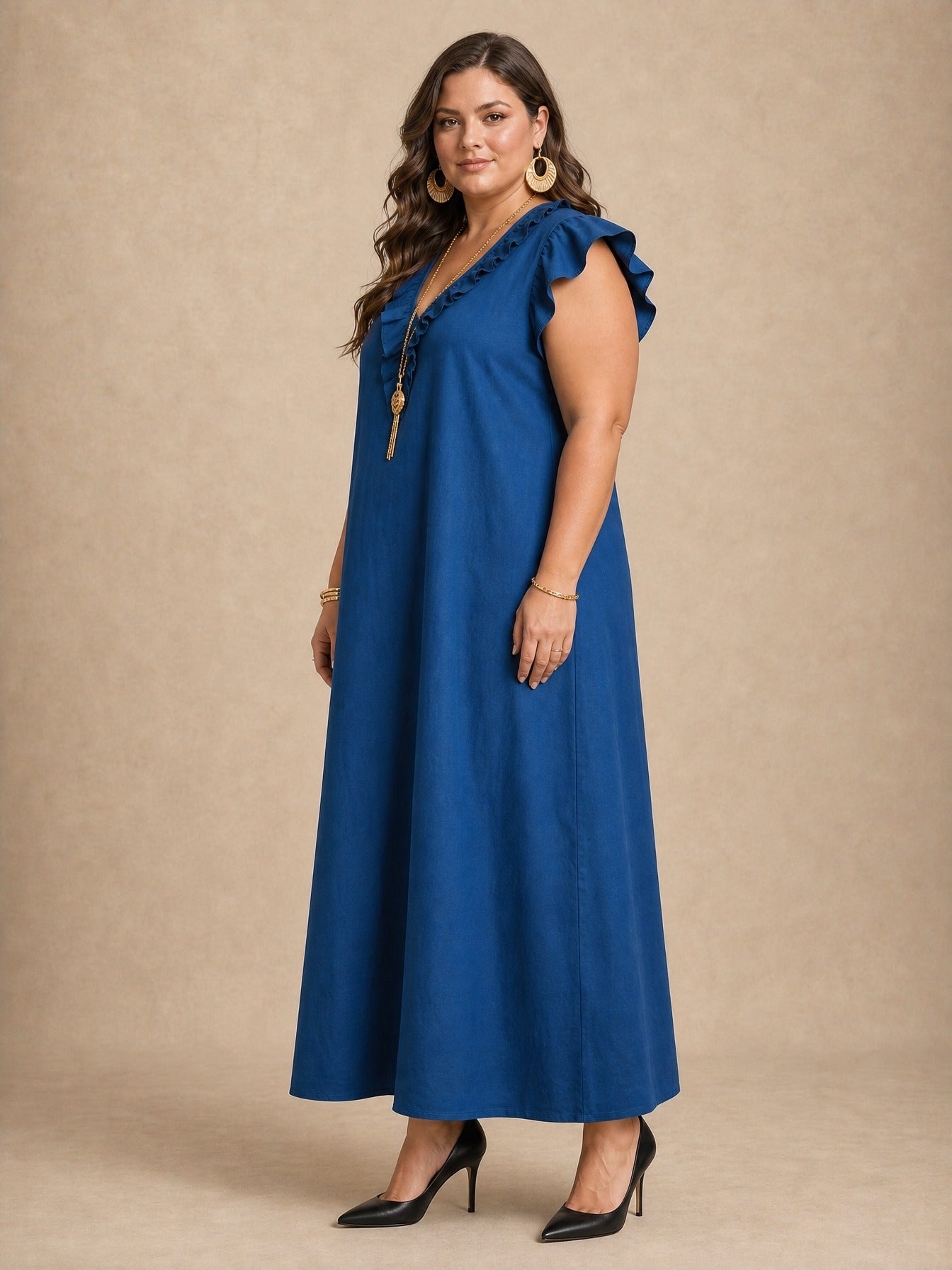 Sienna Ruffle Maxi Dress