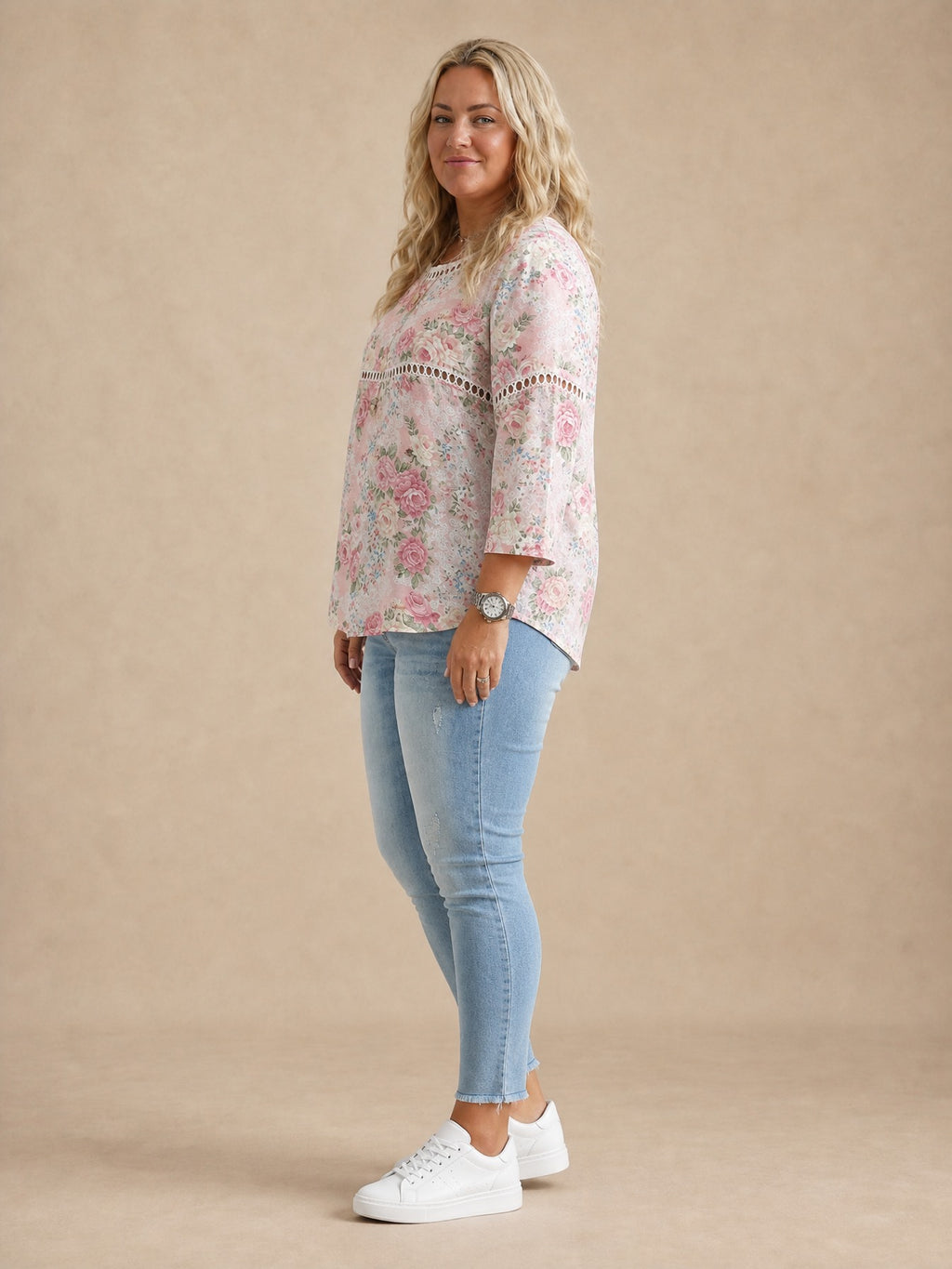 Brooklyn Floral Collar Denim Dress