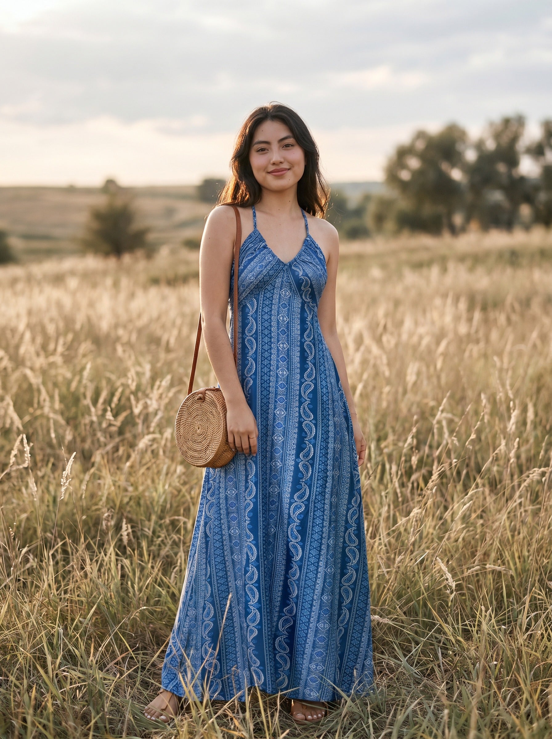 Odette Slip Maxi Dress in Heirloom Paisley