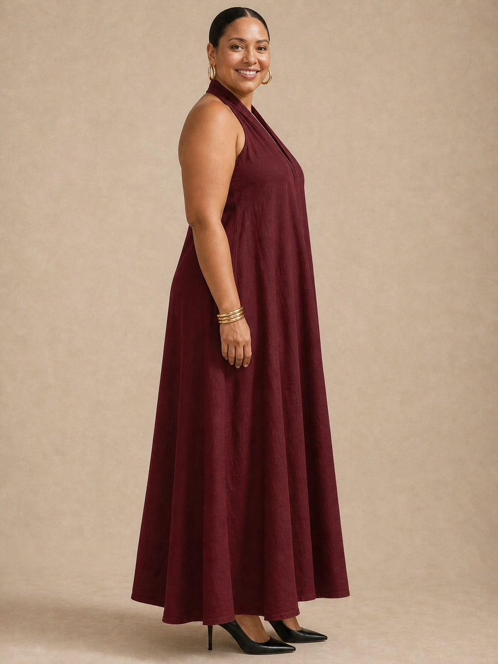 Aveline Halter Maxi Dress