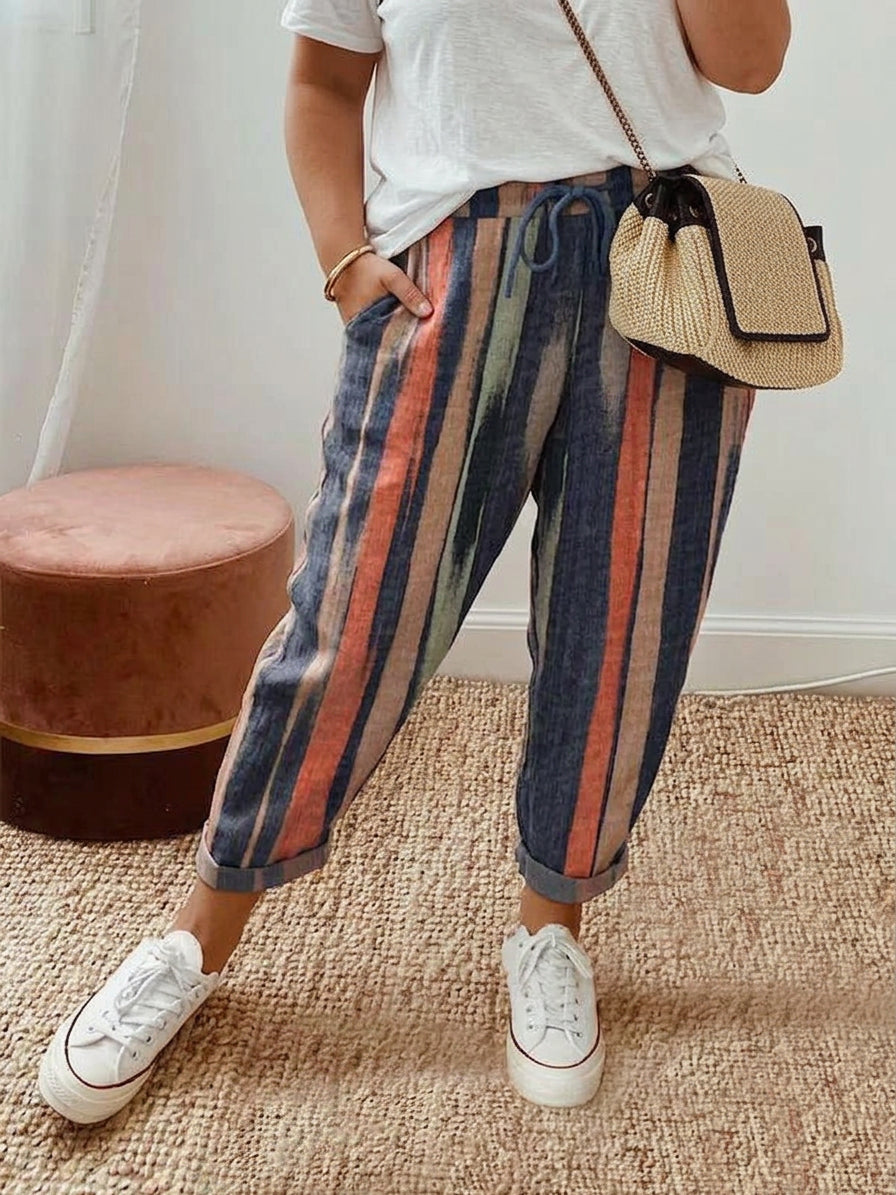 Marisol Striped Relaxed Pants