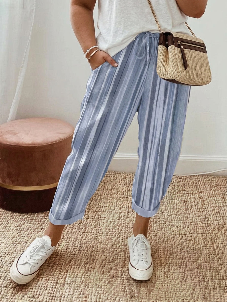Skye Blue Stripe Pants