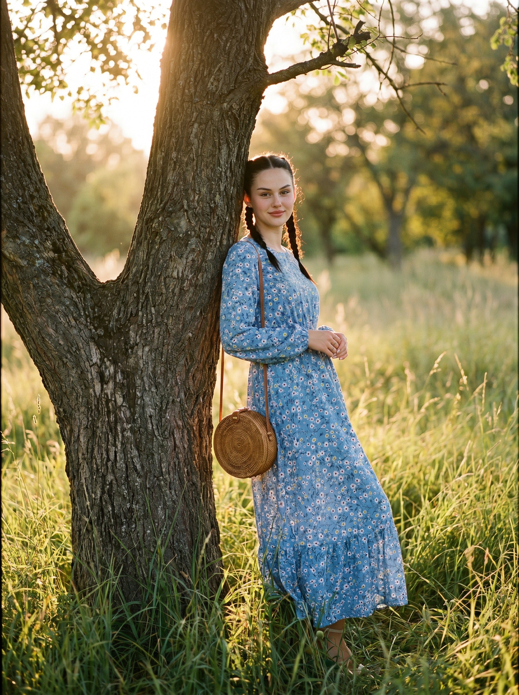 Juniper Tiered Maxi Dress in Prairie Ditsy Florals