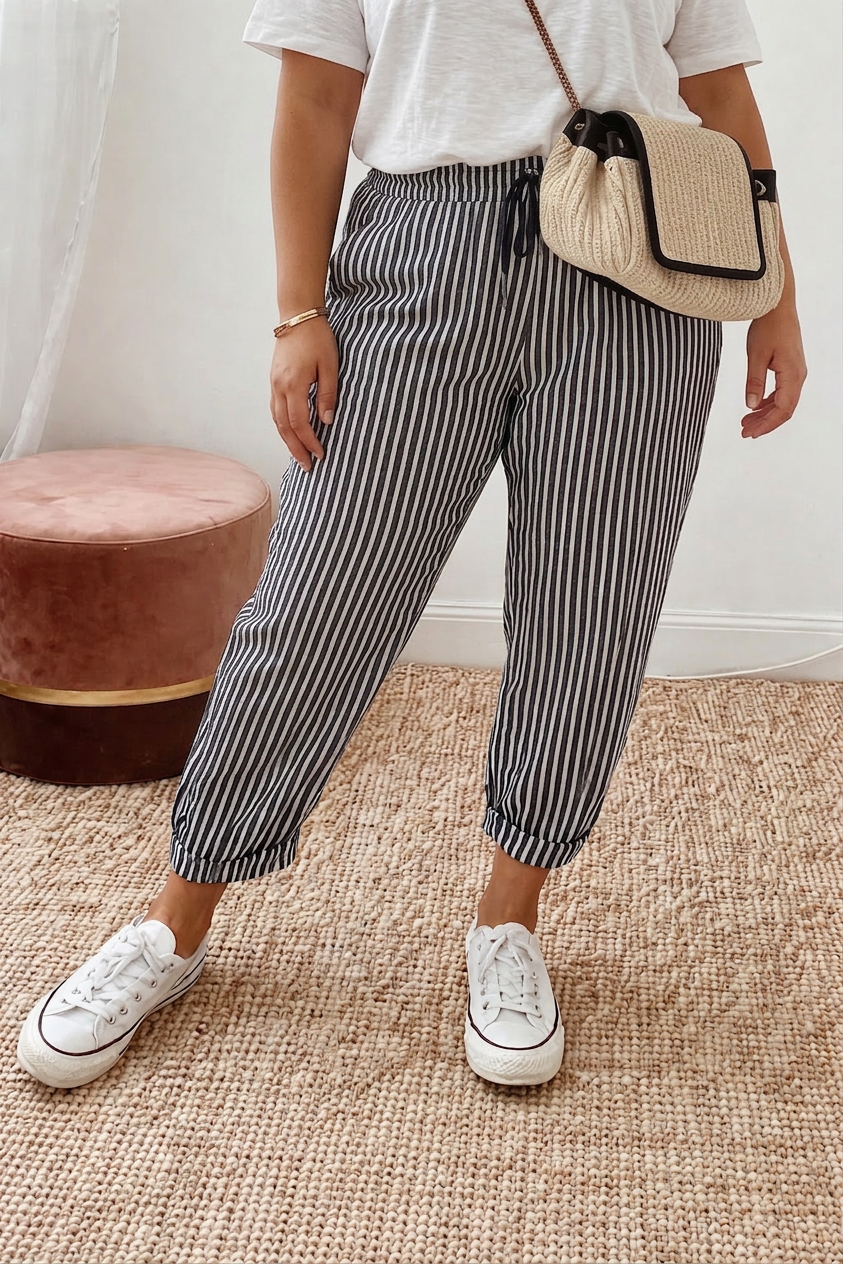 Harper Stripe Jogger Pants