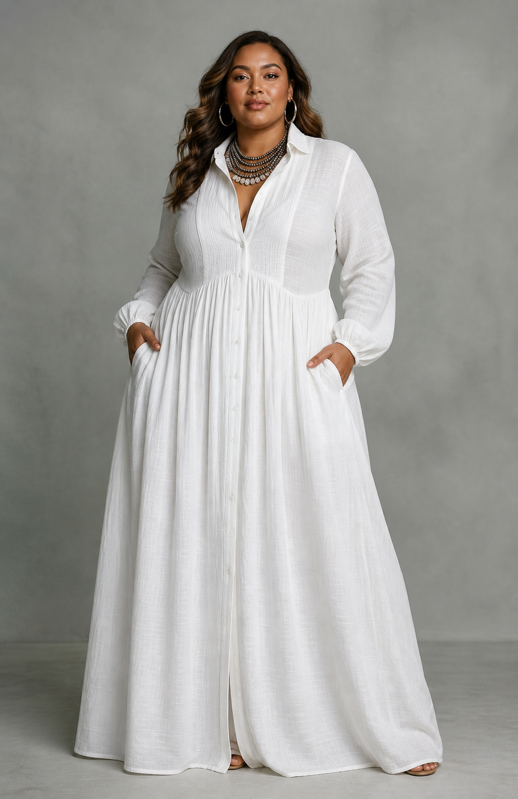 Lily White Maxi Dress