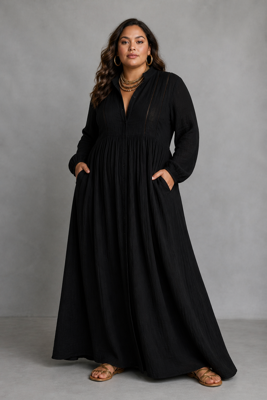 Ella Black Maxi Dress