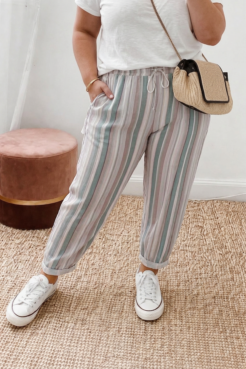 Willow Neutral Stripe Pants