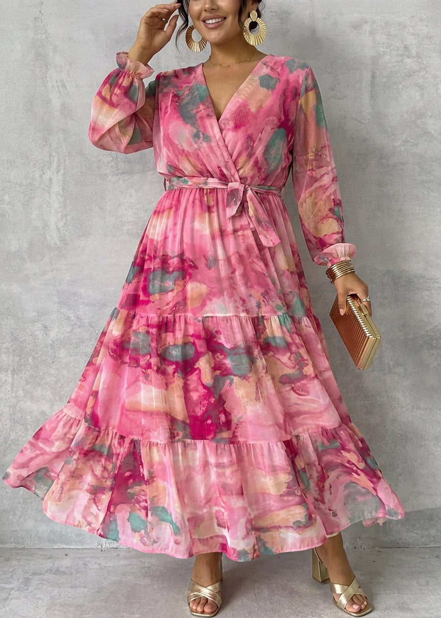 Meli Floral Wrap Dress