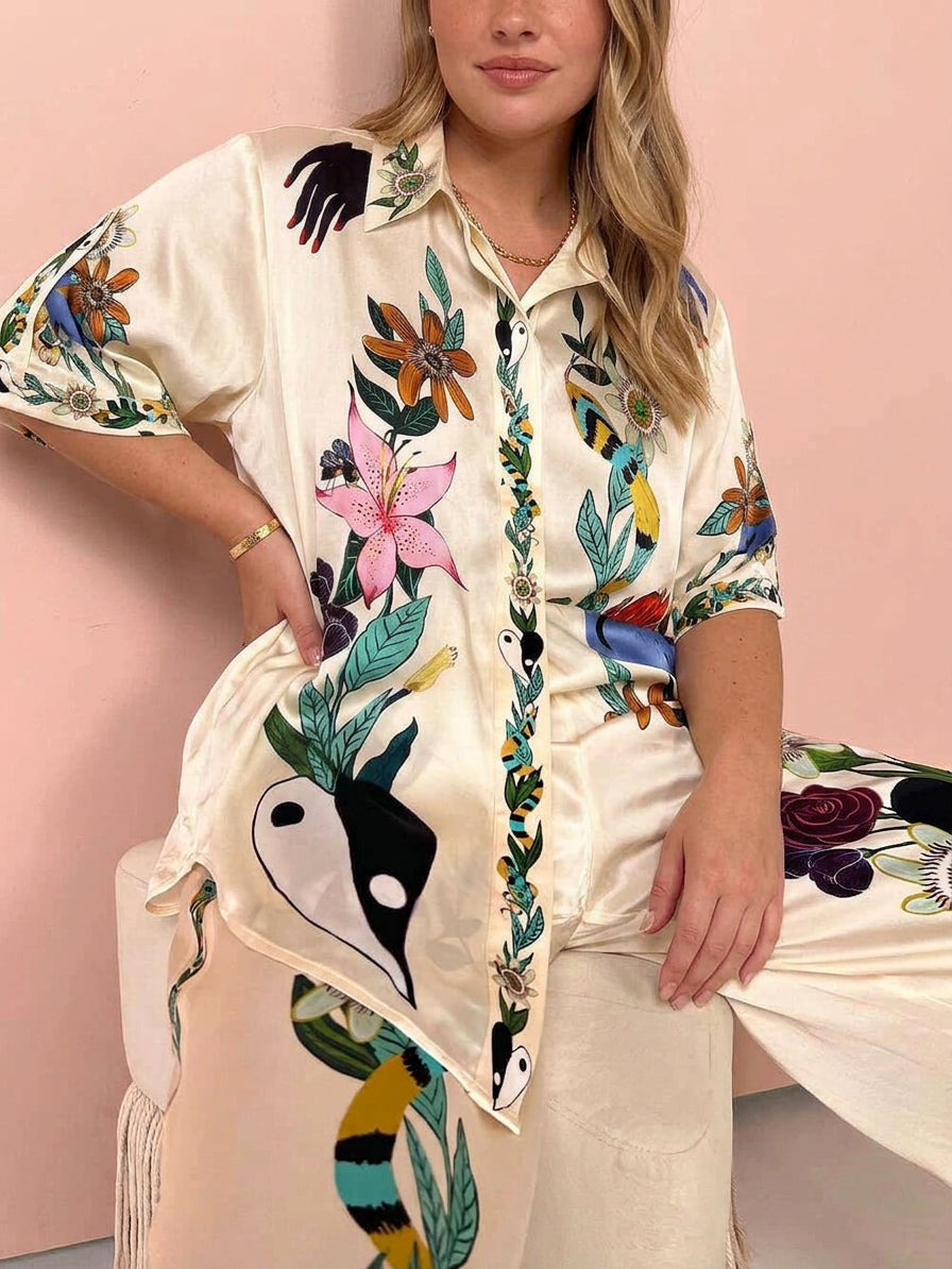 Nika Satin Print Set