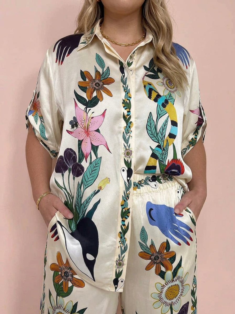 Nika Satin Print Set