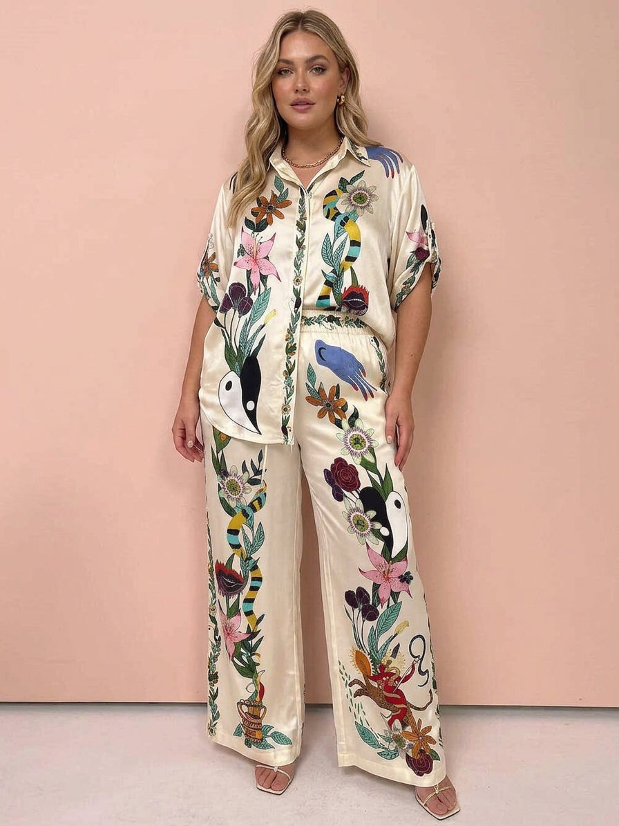Nika Satin Print Set