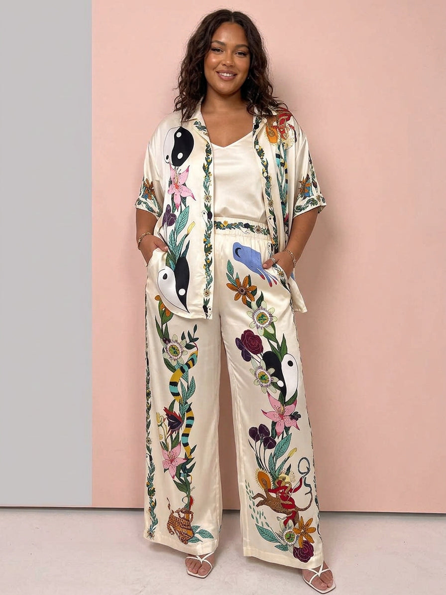 Nika Satin Print Set