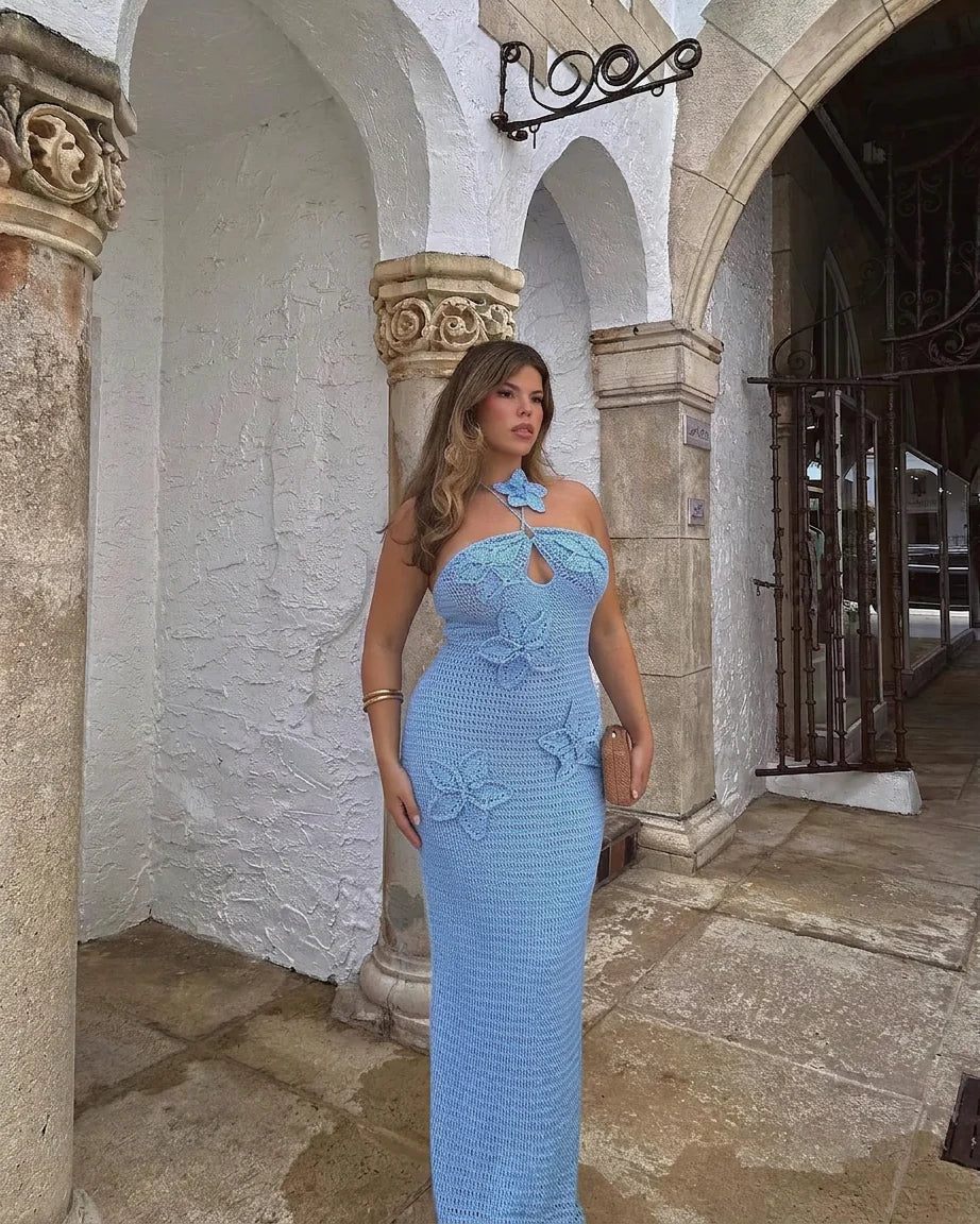 Lusigna Crochet Maxi Dress