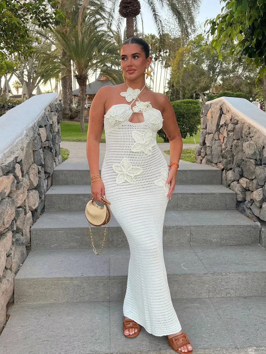 Lusigna Crochet Maxi Dress
