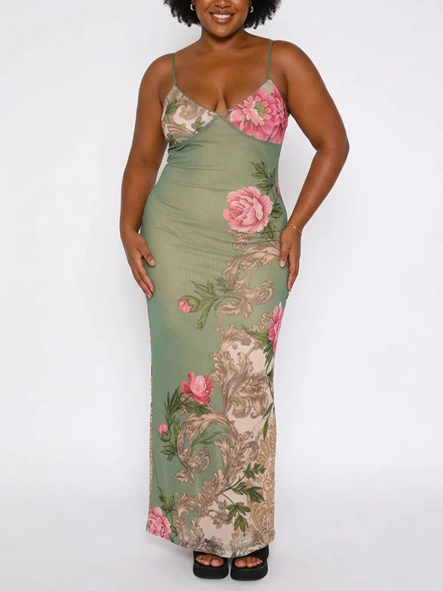 Florentina Baroque Maxi Dress