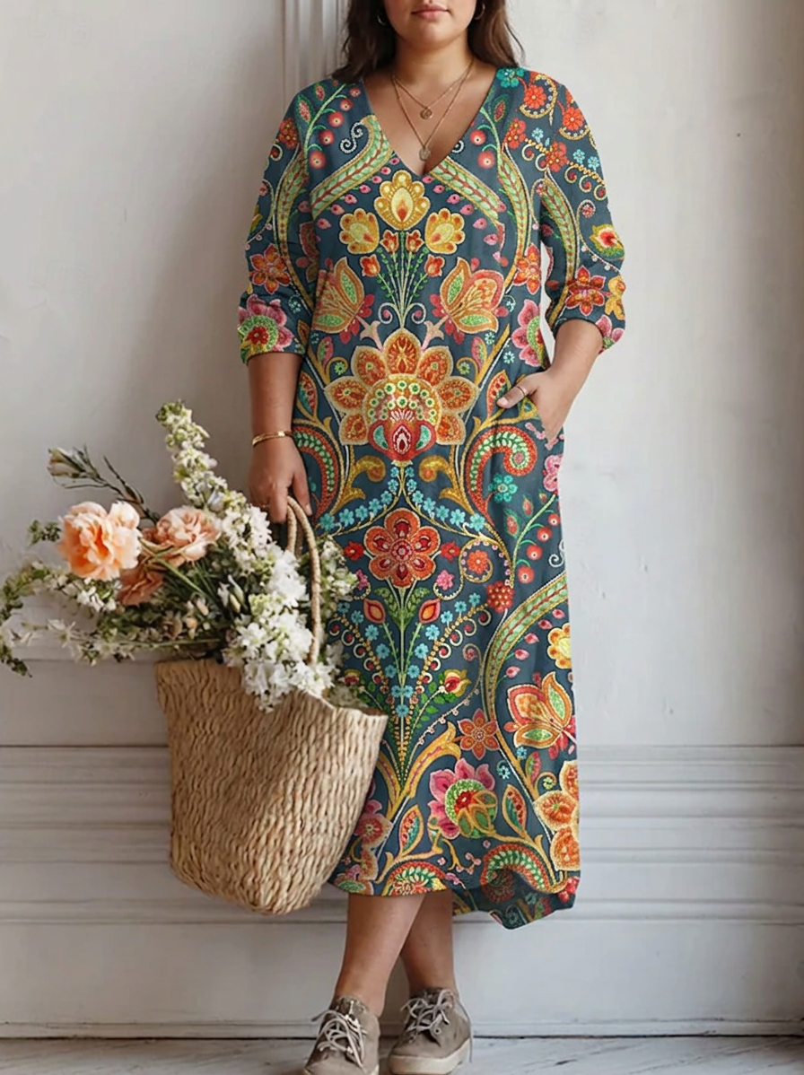 Lies Long Sleeve Maxi Dress
