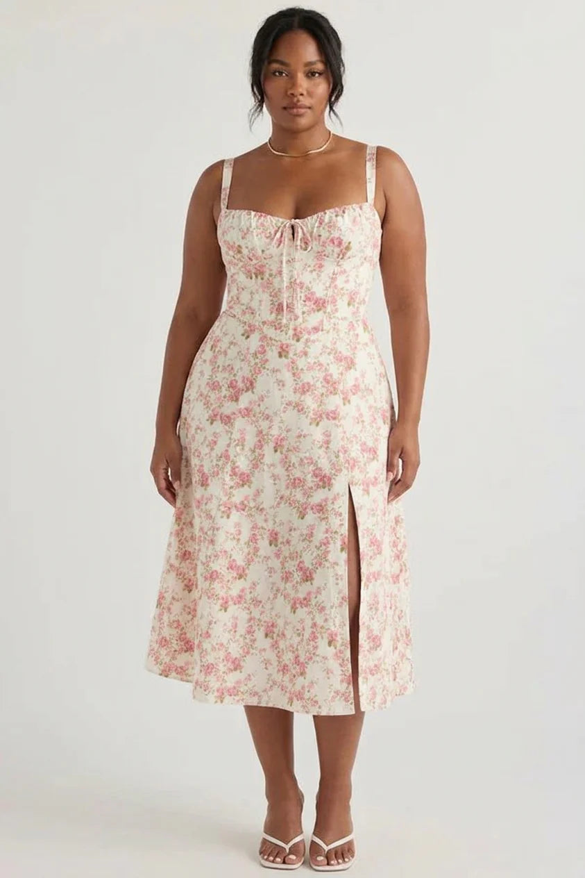 Amélie Corset Midi Dress