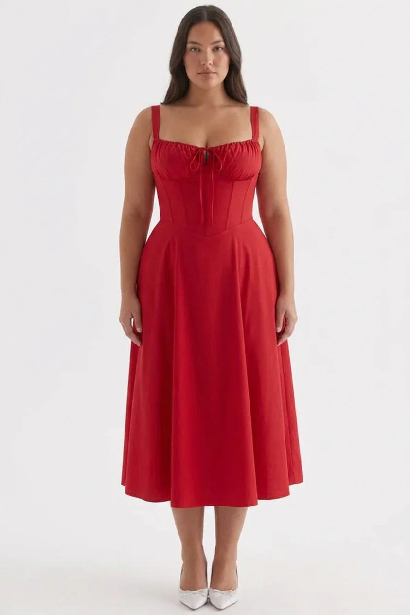 Amélie Corset Midi Dress