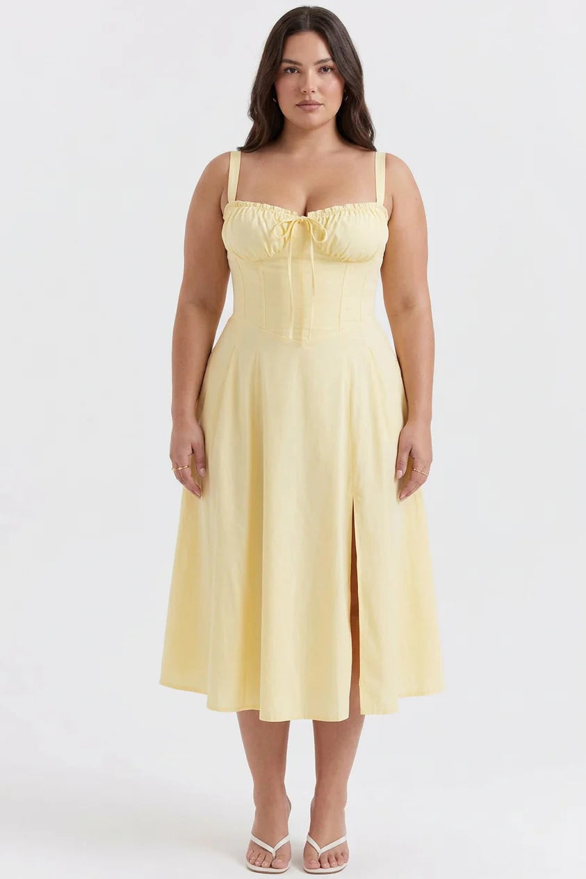 Amélie Corset Midi Dress