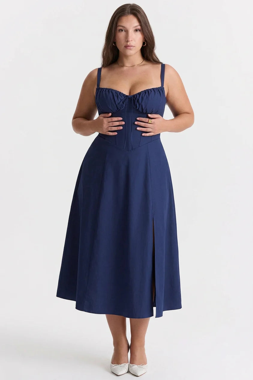 Amélie Corset Midi Dress