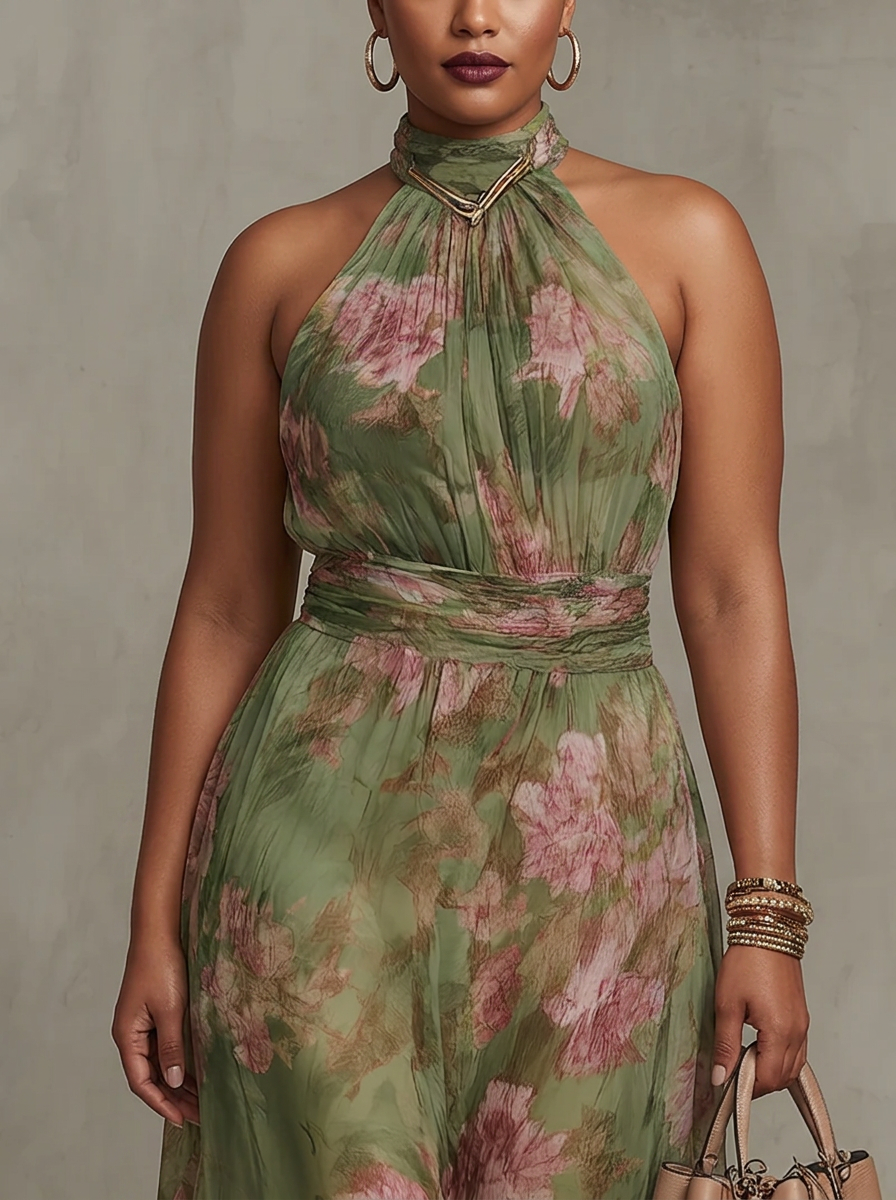 Florence Halter Maxi Dress