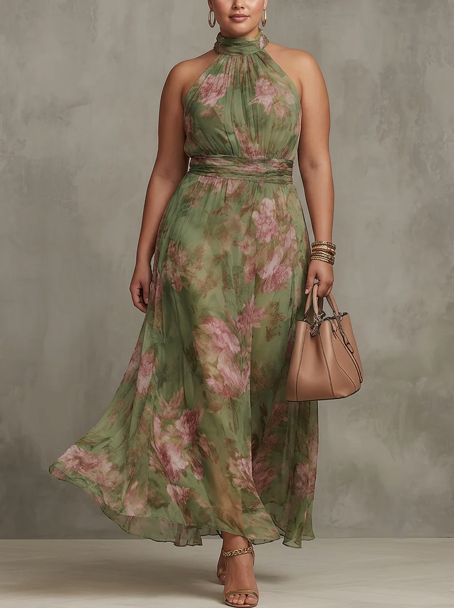 Florence Halter Maxi Dress