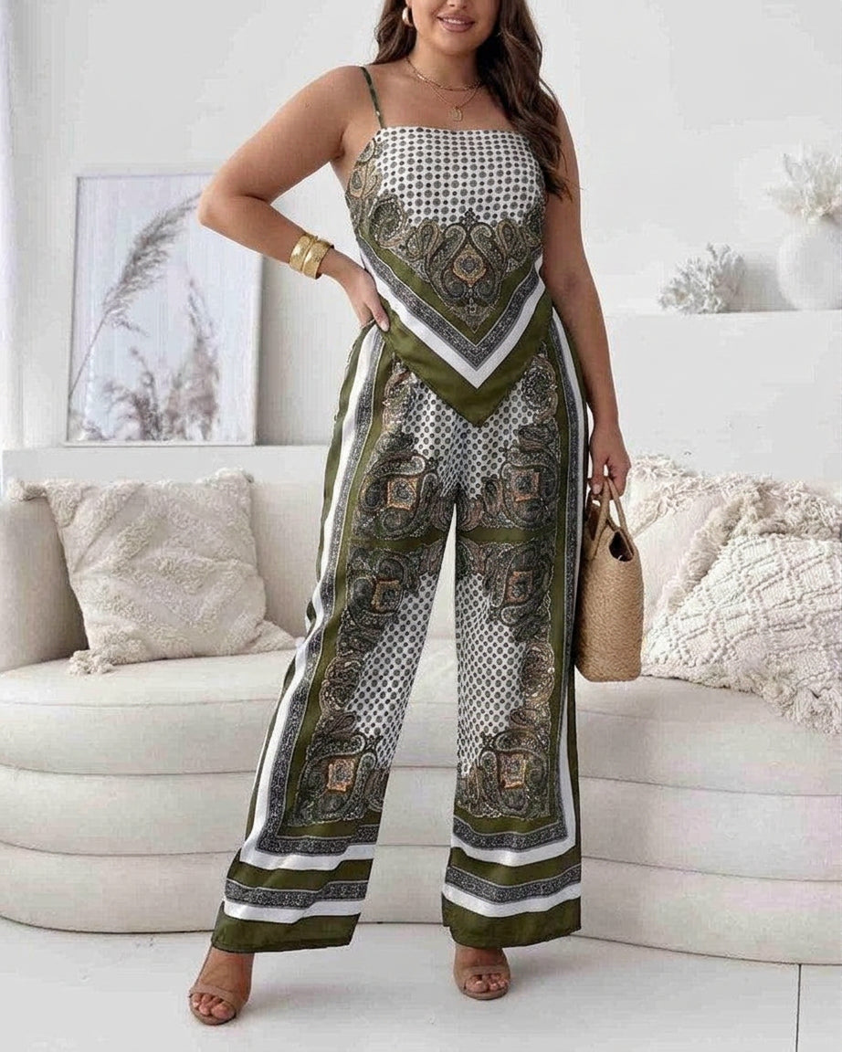 Helen Lace-Up Vest Set