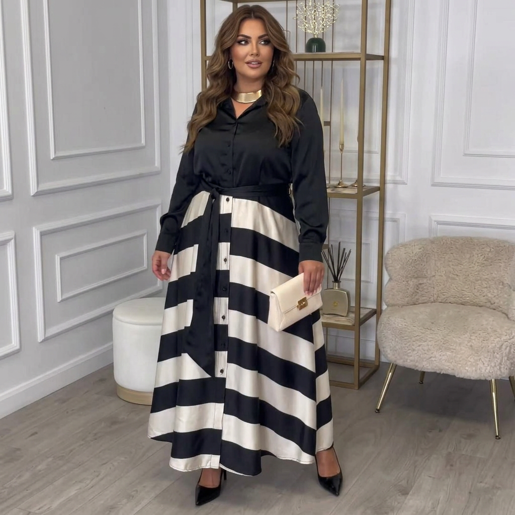 Yvonne Striped Maxi Dress