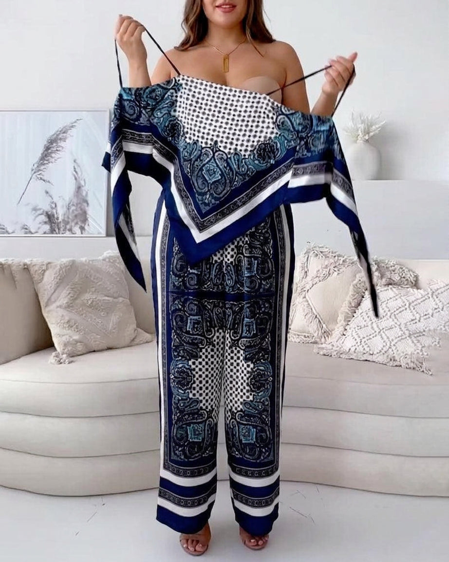 Helen Lace-Up Vest Set