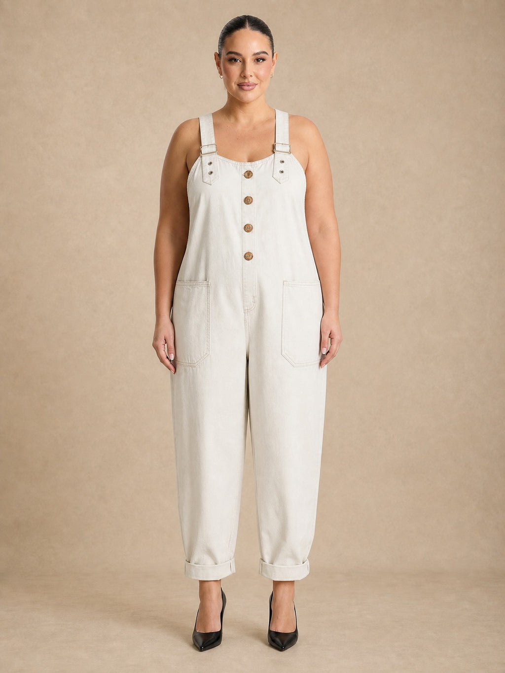Mae Soft Denim Overalls