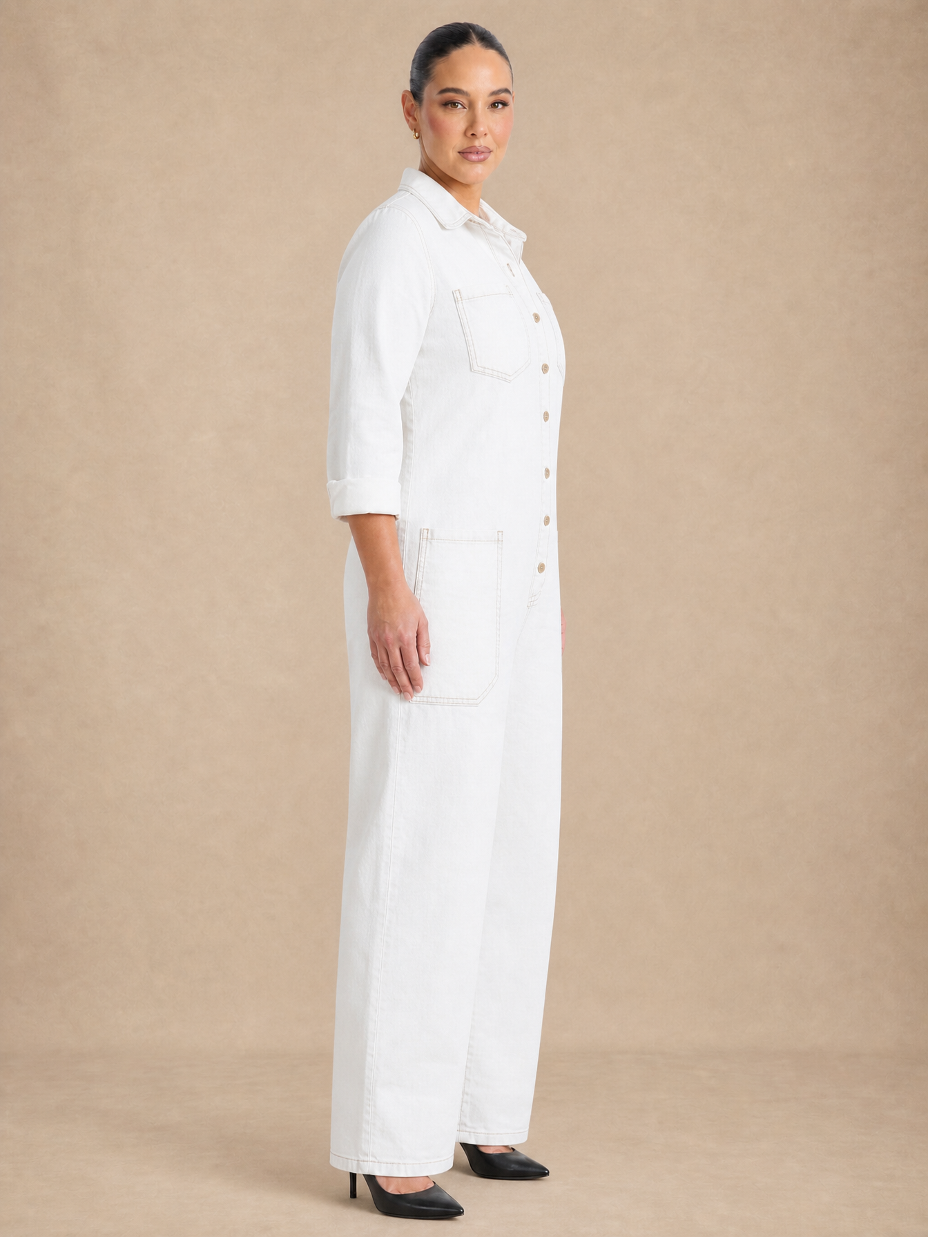 Lena Soft Denim Jumpsuit