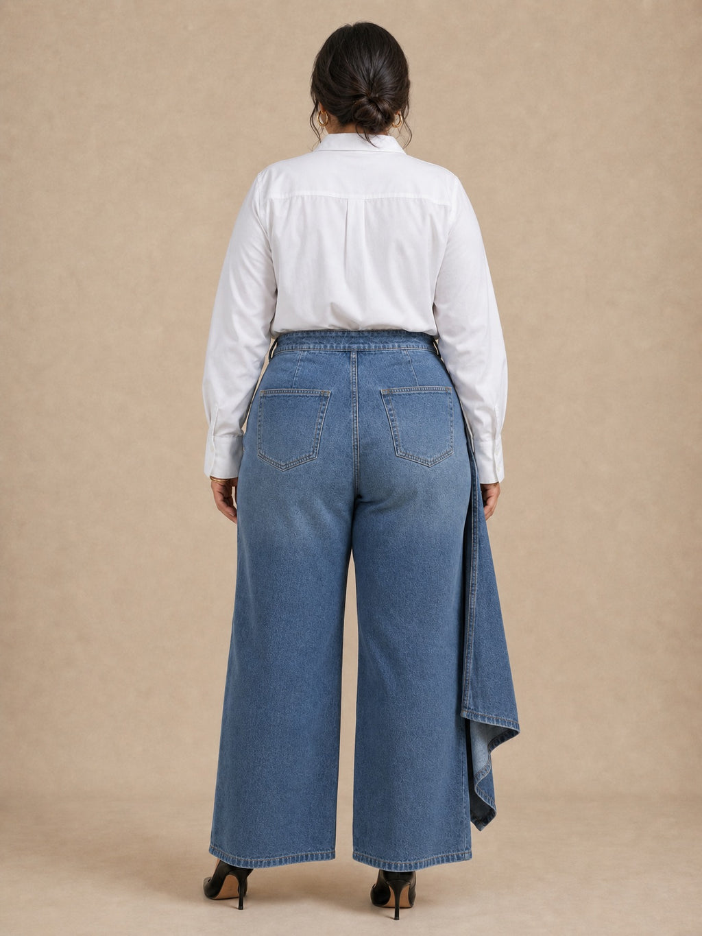 Audrey Denim Wrap Trousers