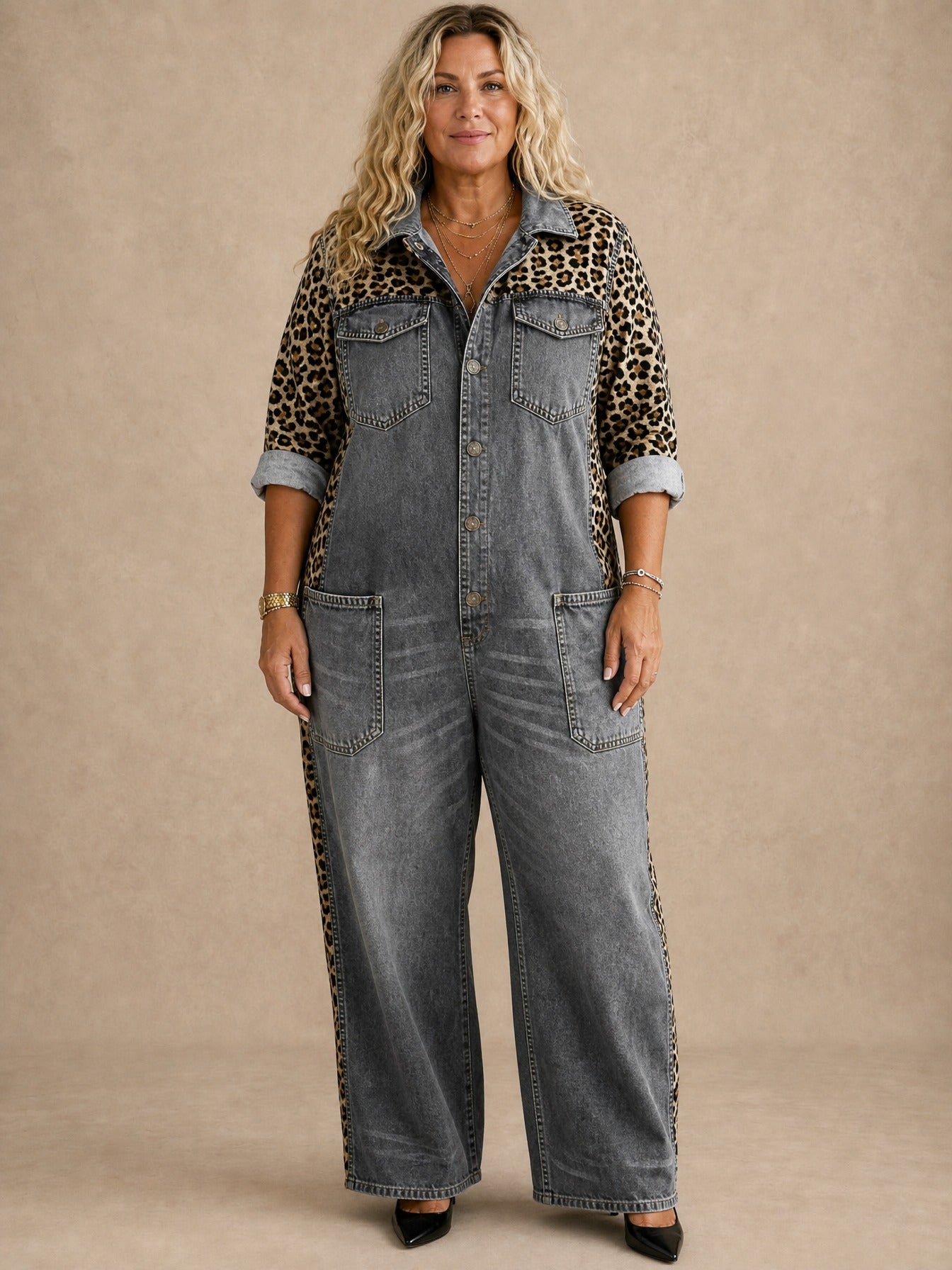 Amanda Denim Shirt Jumpsuit