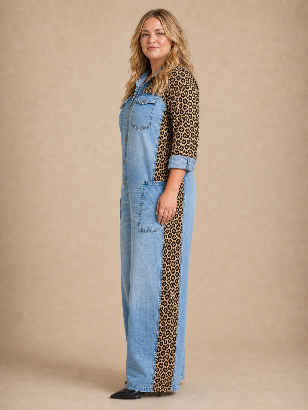 Amanda Denim Shirt Jumpsuit