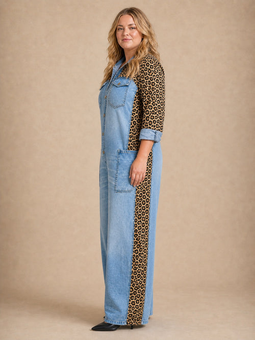 Amanda Denim Shirt Jumpsuit