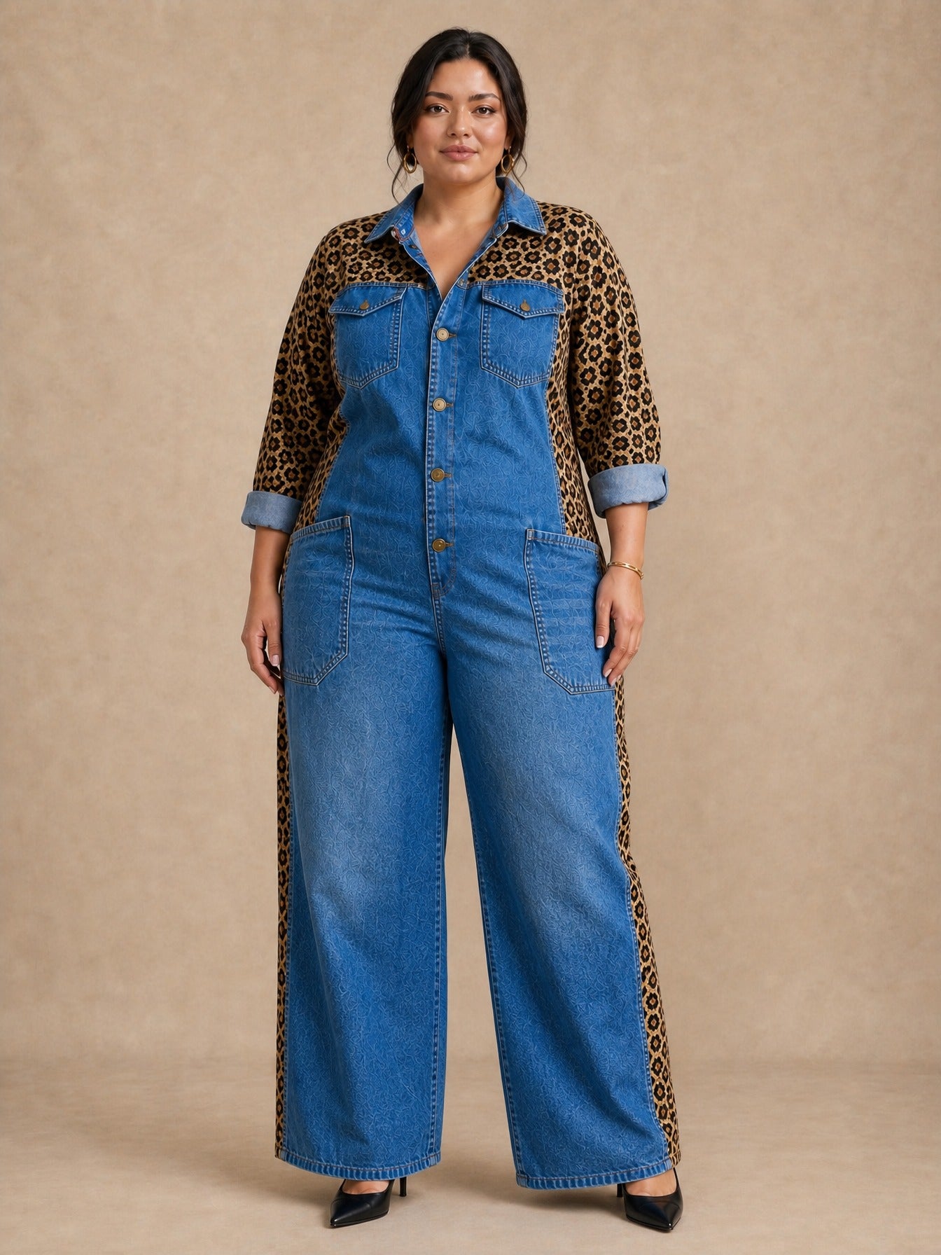 Amanda Denim Shirt Jumpsuit